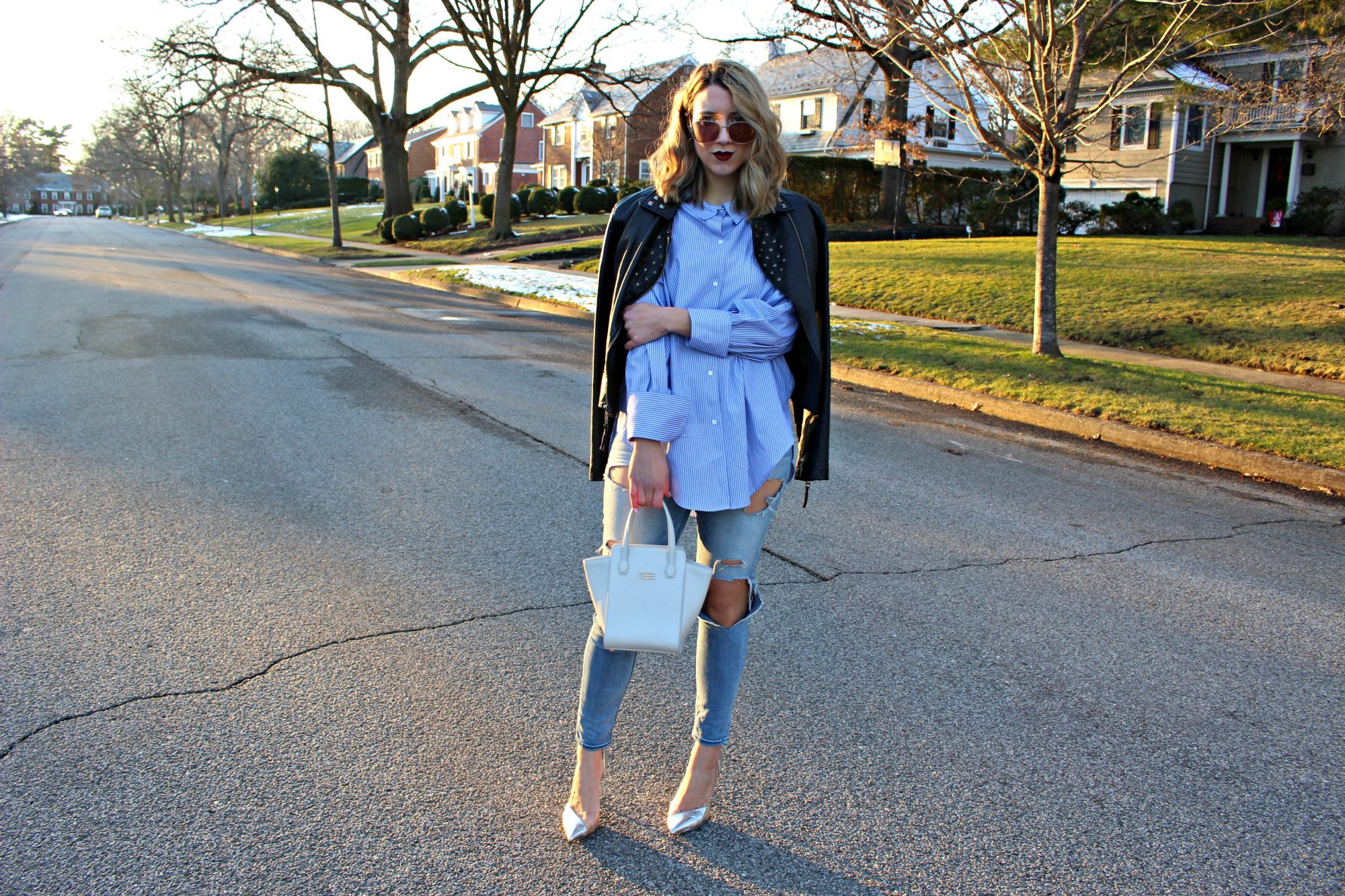 Blue Striped Shirt Trend