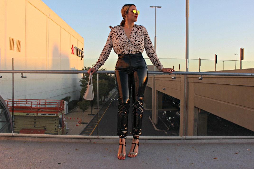 Vinyl Street Style H M Faux Patent Leather Pants