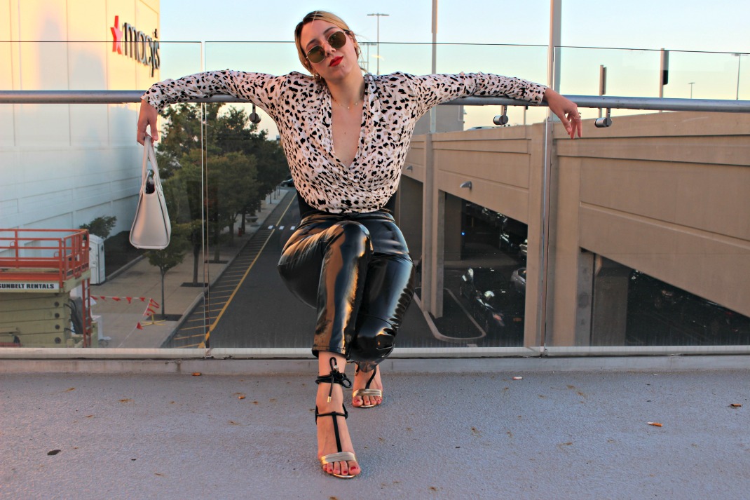 Vinyl Street Style: H&M Faux Patent Leather Pants